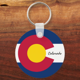 Colorado Flag & Colorado Urlaub, Patrioten/Sport Schlüsselanhänger