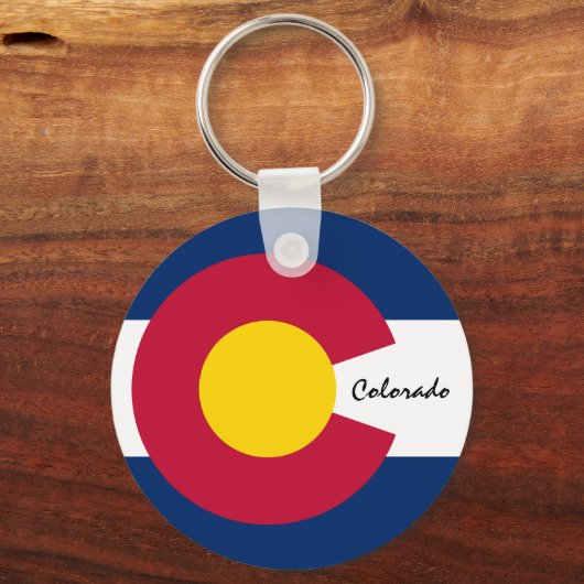 Colorado Flag & Colorado Urlaub, Patrioten/Sport Schlüsselanhänger (Vorderseite)