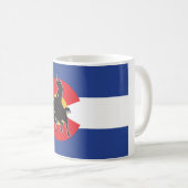 Colorado Flag Cowboy Kaffeetasse (VorderseiteRechts)