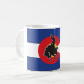 Colorado Flag Cowboy Kaffeetasse (Vorderseite Links)