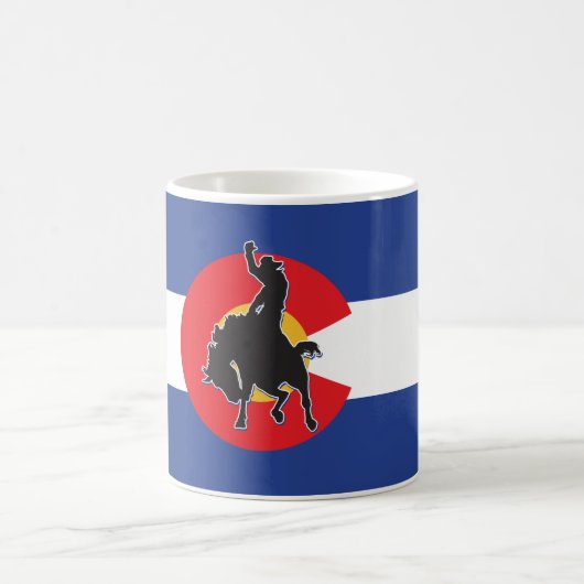 Colorado Flag Cowboy Kaffeetasse (Mittel)