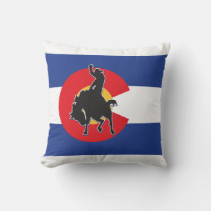 Colorado Flag Cowboy Kissen