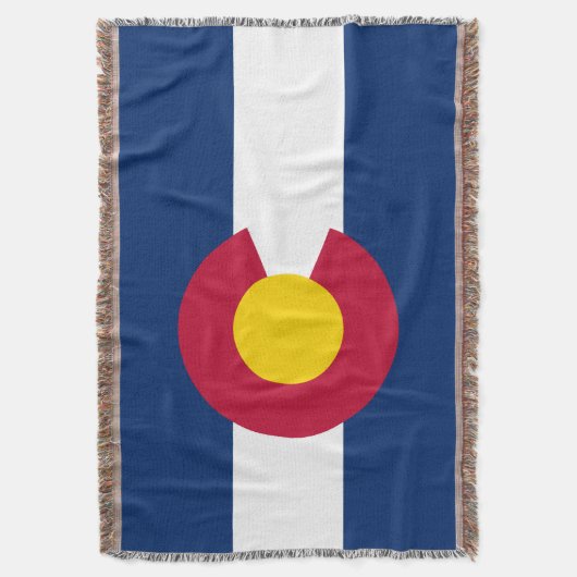 Colorado Flag Decke (Vorderseite Vertikal)