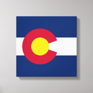 Colorado Flag, Der hundertjährige Staat, Coloradan Leinwanddruck