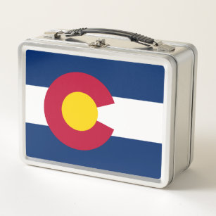Colorado Flag, Der hundertjährige Staat, Coloradan Metall Brotdose