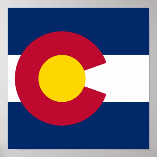 Colorado Flag, Der hundertjährige Staat, Coloradan Poster (Vorne)