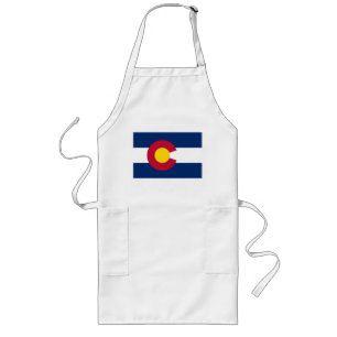 Colorado Flag Der hundertjährige Staat lange Schür Schürze