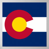 Colorado Flag Der hundertjährige Staat Poster (Vorne)