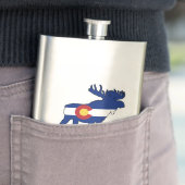 Colorado-Flag-Elch Flachmann (Beispiel)