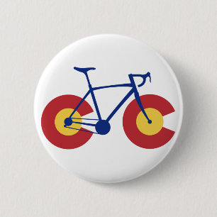 Colorado Flag Fahrrad Button