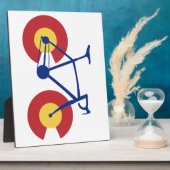 Colorado Flag Fahrrad Fotoplatte (Seite)