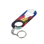 Colorado Flag Flaschenöffner Schlüsselkette (Rückseite Schrägansicht)