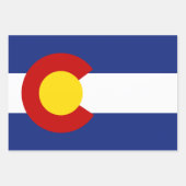 Colorado Flag Geschenkpapier Set (Vorderseite)