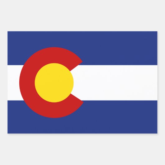 Colorado Flag Geschenkpapier Set (Vorderseite)