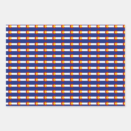 Colorado Flag Geschenkpapier Set (Vorderseite 3)