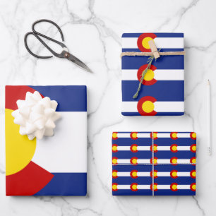 Colorado Flag Geschenkpapier Set