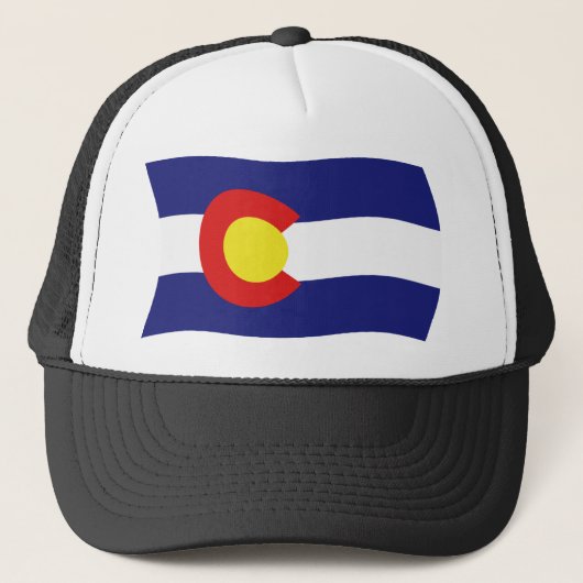 Colorado Flag Hat Truckerkappe (Vorderseite)