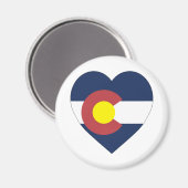 Colorado Flag Herz Magnet (Vorderseite/Rückseite)