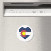 Colorado Flag Herz Magnet (In Situ (Geschirrspüler))