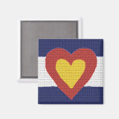 Colorado Flag Herzmagnet Magnet (Vorderseite/Rückseite)