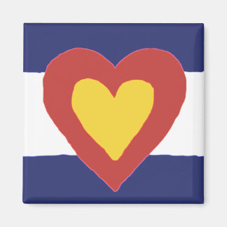 Colorado Flag Herzmagnet Magnet