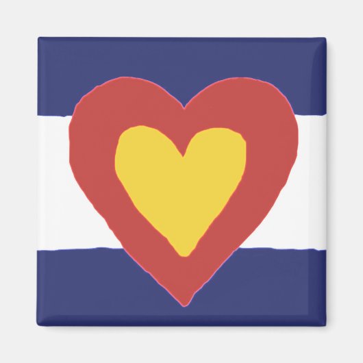 Colorado Flag Herzmagnet Magnet (Vorne)