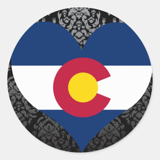 Colorado Flag kaufen Runder Aufkleber (Vorderseite)