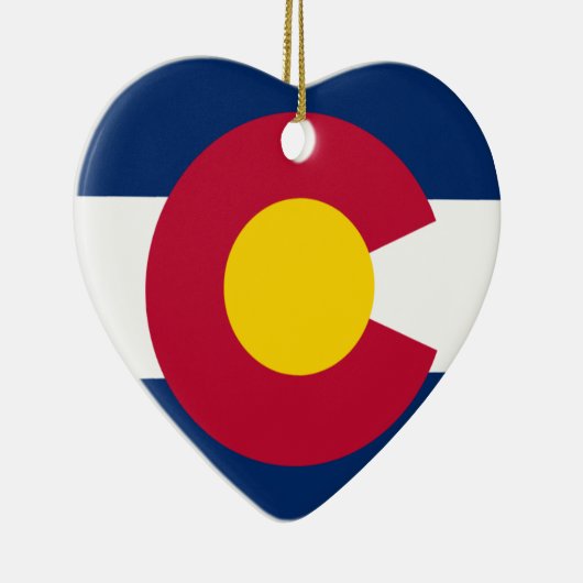 Colorado Flag Keramik Ornament (Rechts)