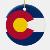 Colorado Flag Keramikornament (Hinten)