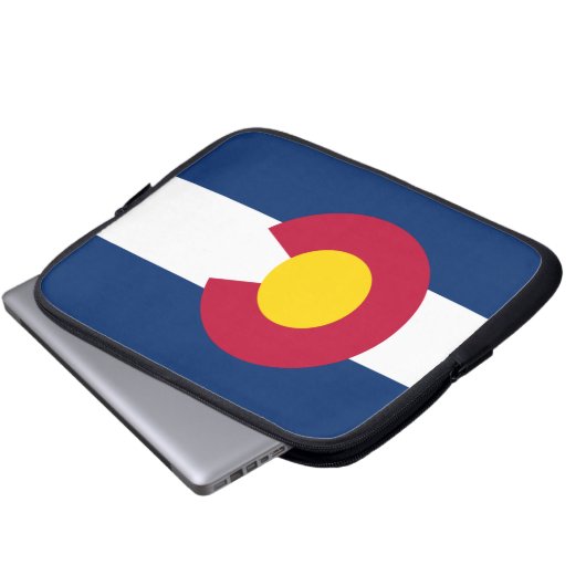 Colorado Flag Laptopschutzhülle (Vorne Knopf)