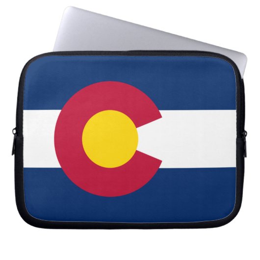 Colorado Flag Laptopschutzhülle (Vorderseite)