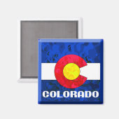 COLORADO FLAG MAGNET (Vorderseite/Rückseite)