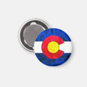 COLORADO FLAG MAGNET (Vorderseite/Rückseite)