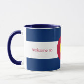 Colorado Flag mit dem Text Tasse (Links)