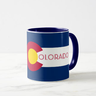 Colorado Flag mit dem Text Tasse