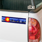 Colorado Flag mit den Bergen Autoaufkleber (Auf Lkw)