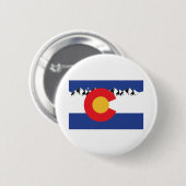 Colorado Flag mit den Bergen Button (Vorne & Hinten)