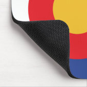 Colorado Flag mit den Bergen Mousepad (Ecke)