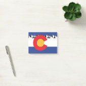 Colorado Flag mit den Bergen Post-it Klebezettel (Büro)