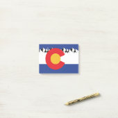 Colorado Flag mit den Bergen Post-it Klebezettel (Auf Schreibtisch)