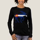 Colorado Flag Moose Colorado Flag Tri-Blend Shirt (Vorderseite)
