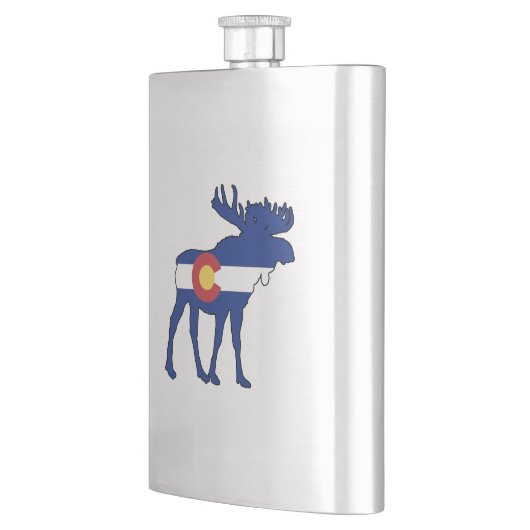 Colorado Flag Moose Flachmann (Links)