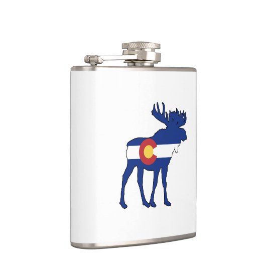 Colorado Flag Moose Flachmann (Rechts)