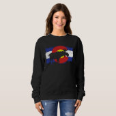 Colorado Flag Moose Hunter  Cool Moose Hunting Men Sweatshirt (Vorne ganz)