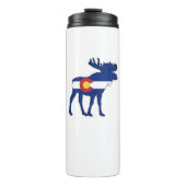 Colorado Flag Moose Thermosbecher (Vorderseite)