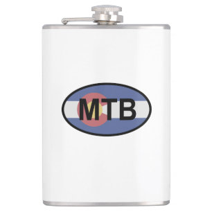 Colorado Flag Mountainbike Flachmann