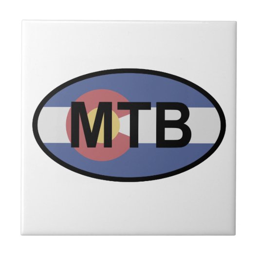 Colorado Flag Mountainbike Fliese (Vorderseite)
