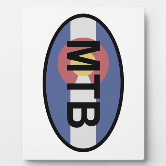 Colorado Flag Mountainbike Fotoplatte (Vorderseite)