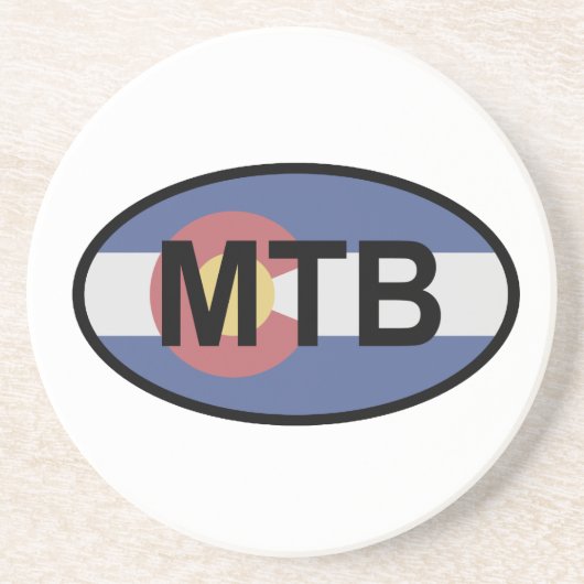 Colorado Flag Mountainbike Getränkeuntersetzer (Vorne)