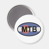 Colorado Flag Mountainbike Magnet (Vorderseite/Rückseite)